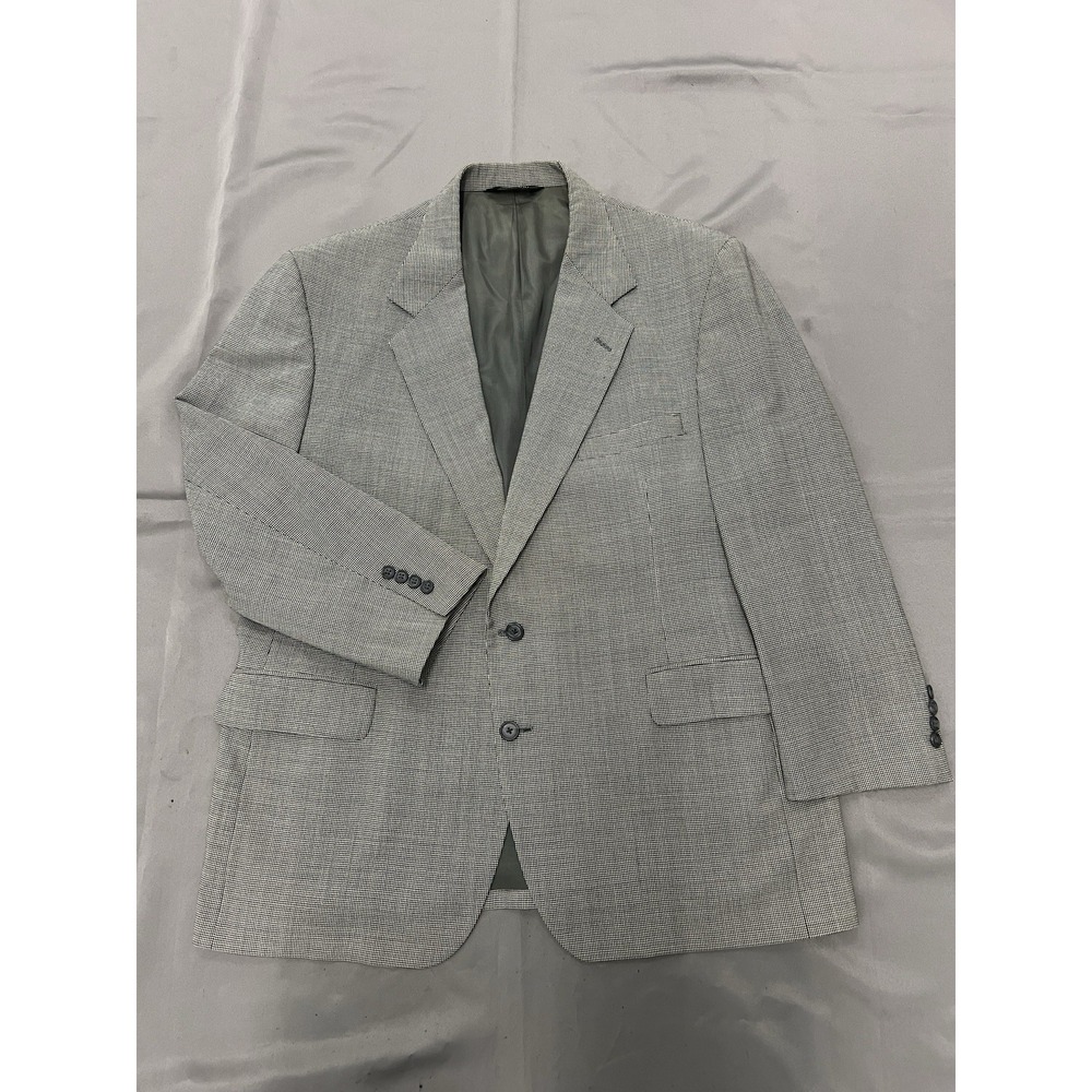 Nordstrom Broadmoor & Pike 100% Pure Wool Gray Micro Check sport coat 46R